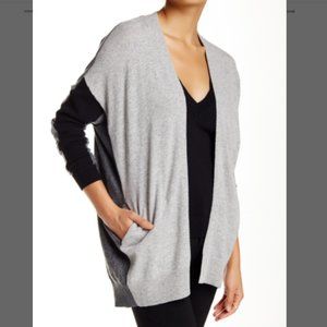 Vince 100% cashmere cardigan colorblock gray XS/ S